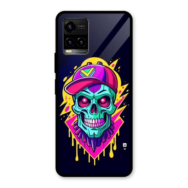 Skull In Cap Glass Back Case for Vivo Y33s