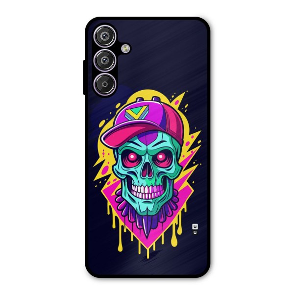 Skull In Cap Metal Back Case for Galaxy F15