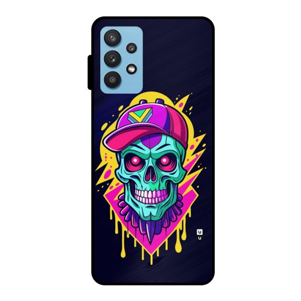 Skull In Cap Metal Back Case for Galaxy M32 5G