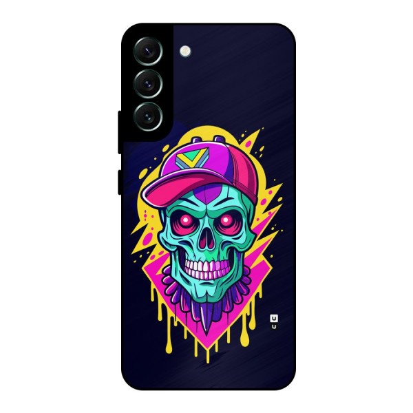 Skull In Cap Metal Back Case for Galaxy S22 Plus 5G