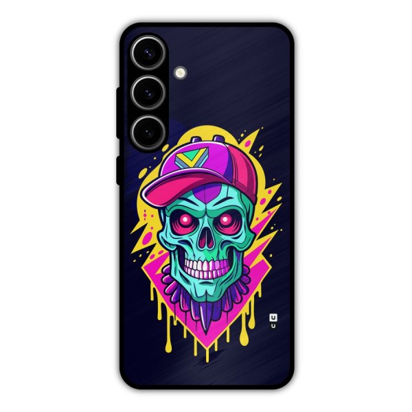Skull In Cap Metal Back Case for Galaxy S24 Plus
