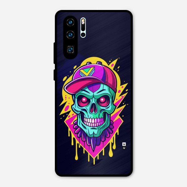 Skull In Cap Metal Back Case for Huawei P30 Pro