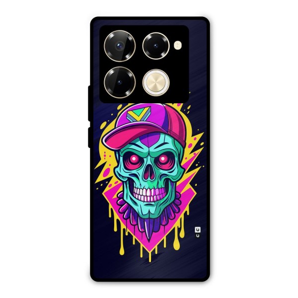 Skull In Cap Metal Back Case for Infinix Note 40 Pro