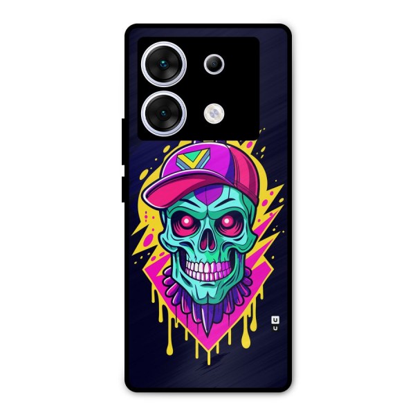 Skull In Cap Metal Back Case for Infinix Zero 30 5G