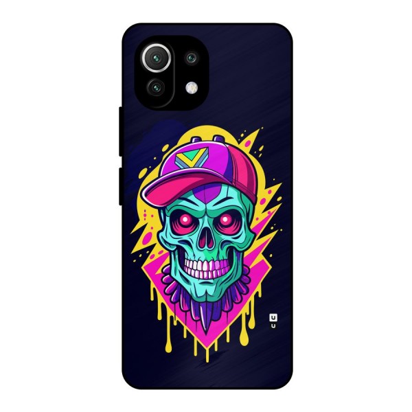 Skull In Cap Metal Back Case for Mi 11 Lite