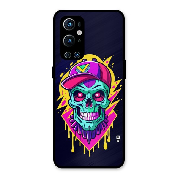 Skull In Cap Metal Back Case for OnePlus 9 Pro