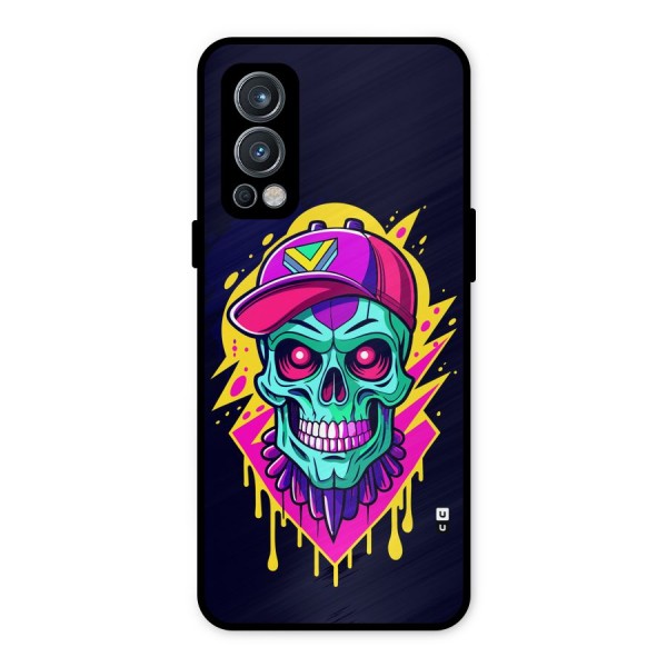 Skull In Cap Metal Back Case for OnePlus Nord 2 5G
