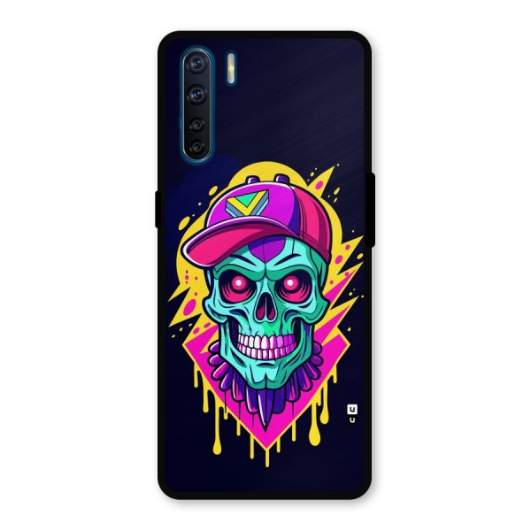 Skull In Cap Metal Back Case for Oppo F15