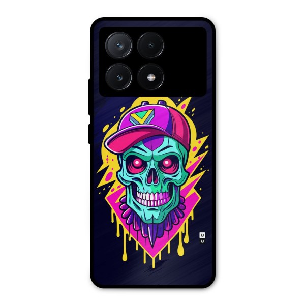 Skull In Cap Metal Back Case for Poco X6 Pro