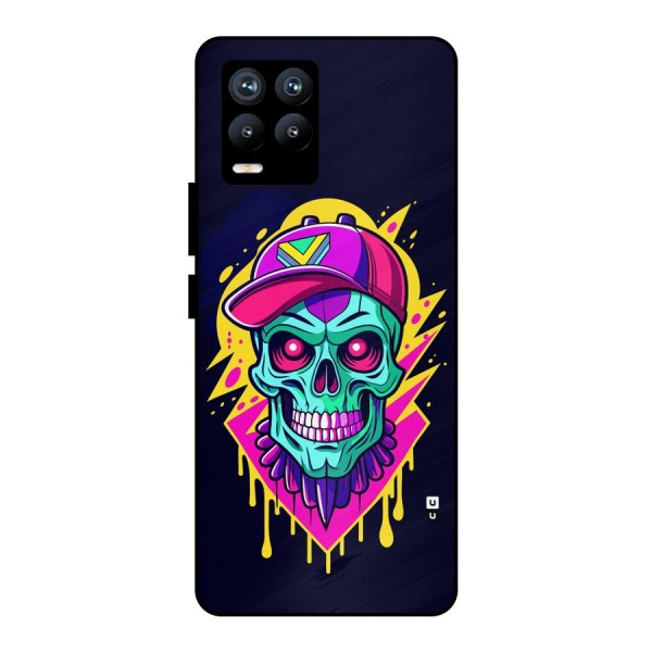 Skull In Cap Metal Back Case for Realme 8 Pro