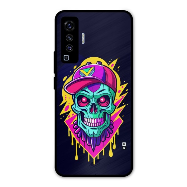 Skull In Cap Metal Back Case for Vivo X50