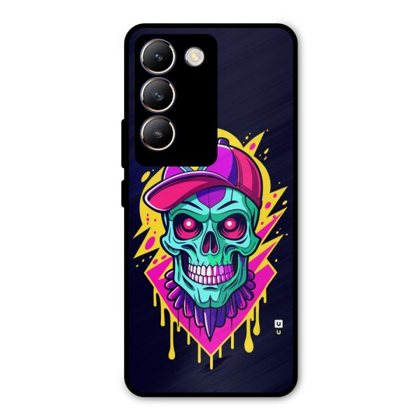 Skull In Cap Metal Back Case for Vivo Y200e
