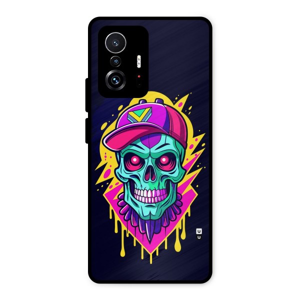 Skull In Cap Metal Back Case for Xiaomi 11T Pro