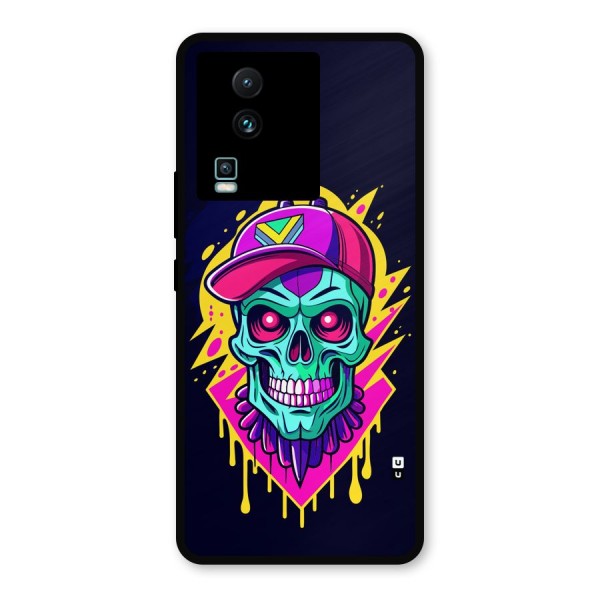 Skull In Cap Metal Back Case for iQOO Neo 7 Pro