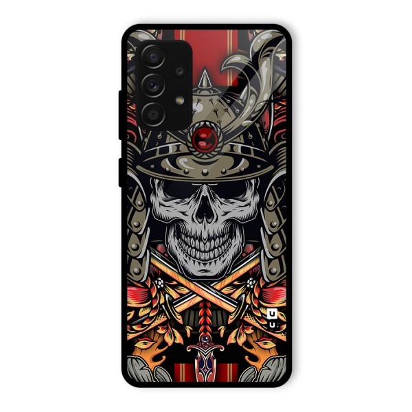 Skull Swords Snakes Glass Back Case for Galaxy A53 5G