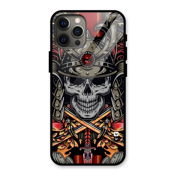 Skull Swords Snakes Glass Back Case for iPhone 12 Pro Max