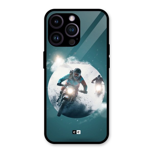 Sky Biker Glass Back Case for iPhone 14 Pro Max