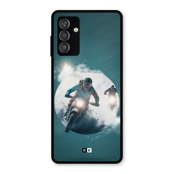 Sky Biker Metal Back Case for Galaxy M14 5G