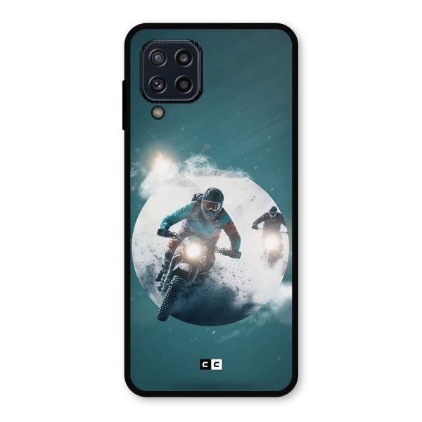 Sky Biker Metal Back Case for Galaxy M32