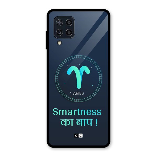 Smart Aries Glass Back Case for Galaxy M32