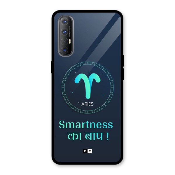 Smart Aries Glass Back Case for Oppo Reno3 Pro