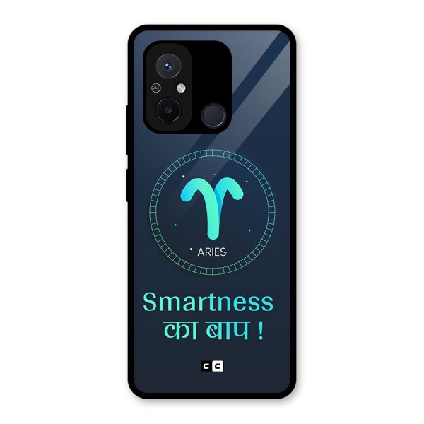 Smart Aries Glass Back Case for Redmi 12C