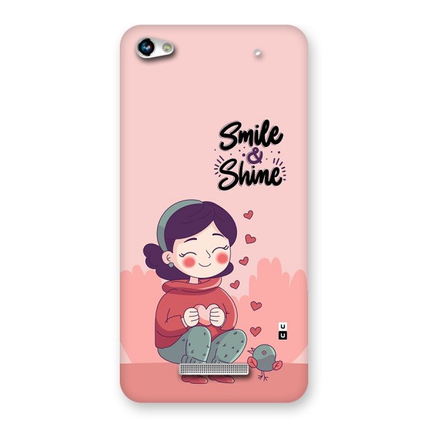 Smile And Shine Back Case for Canvas Hue 2 A316