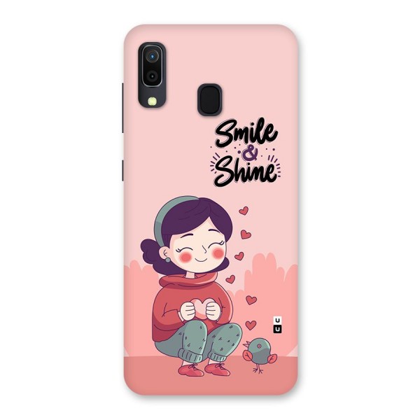 Smile And Shine Back Case for Galaxy A20