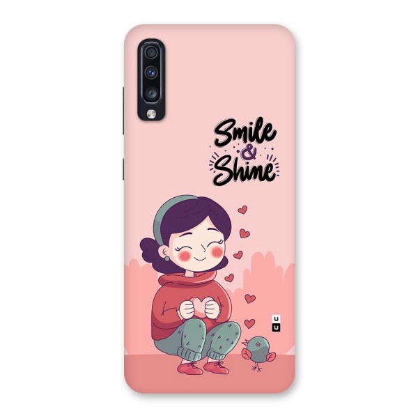 Smile And Shine Back Case for Galaxy A70