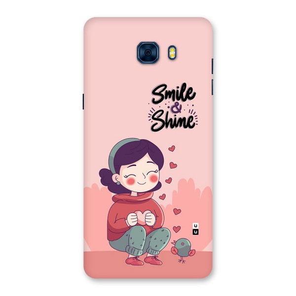 Smile And Shine Back Case for Galaxy C7 Pro