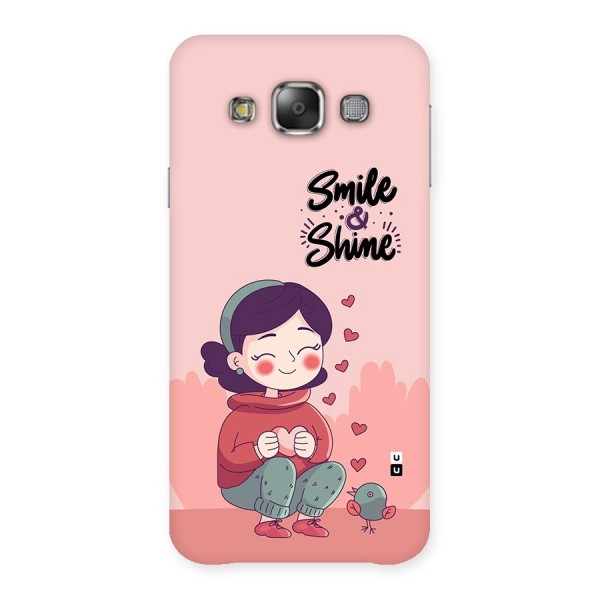Smile And Shine Back Case for Galaxy E7