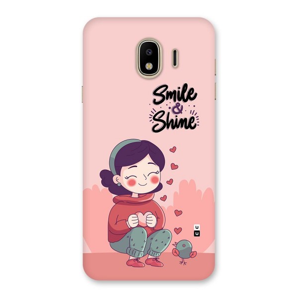 Smile And Shine Back Case for Galaxy J4