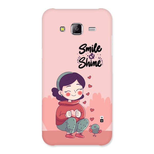 Smile And Shine Back Case for Galaxy J5