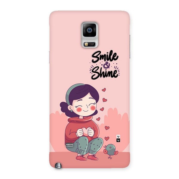 Smile And Shine Back Case for Galaxy Note 4
