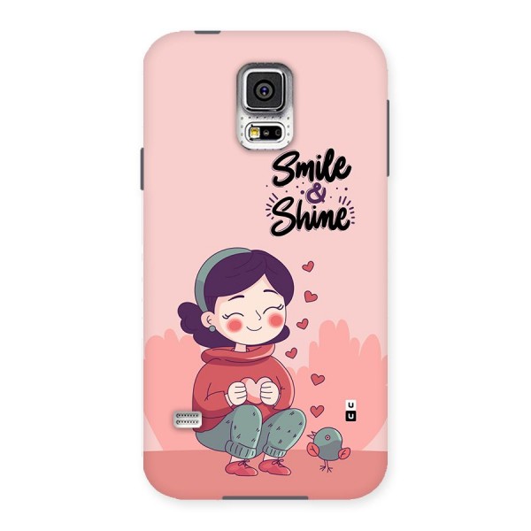 Smile And Shine Back Case for Galaxy S5