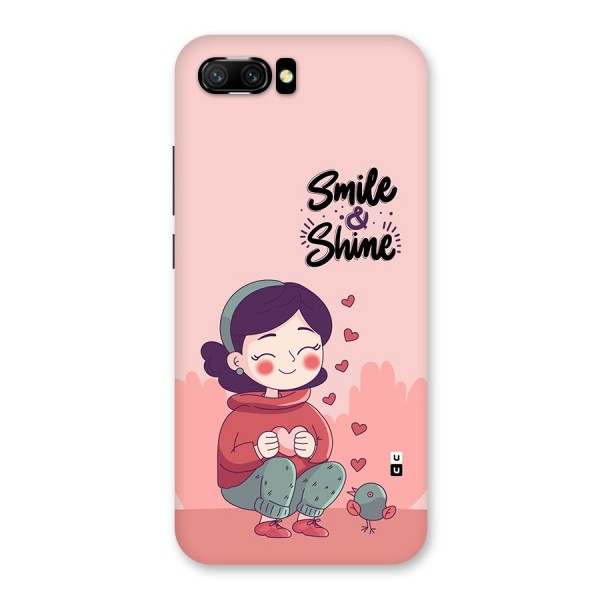 Smile And Shine Back Case for Honor 10