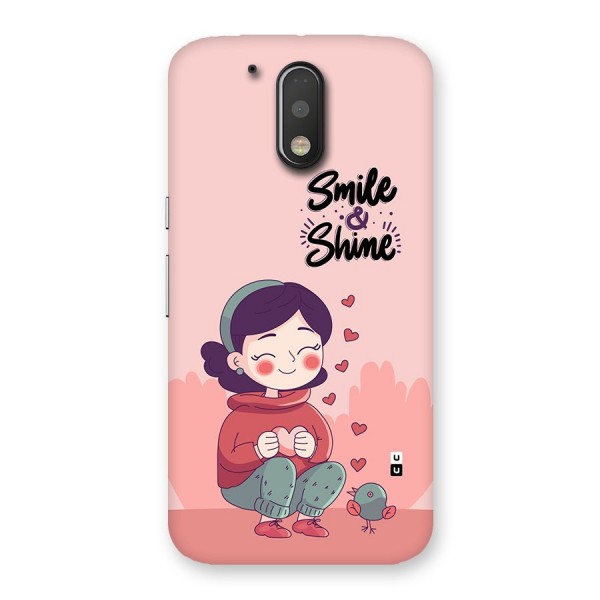 Smile And Shine Back Case for Moto G4 Plus
