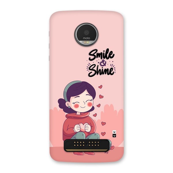 Smile And Shine Back Case for Moto Z Play