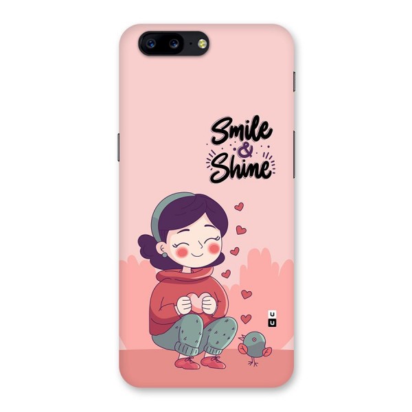 Smile And Shine Back Case for OnePlus 5