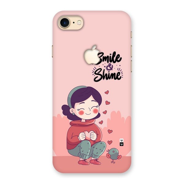 Smile And Shine Back Case for iPhone 7 Apple Cut