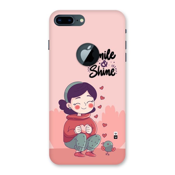 Smile And Shine Back Case for iPhone 7 Plus Logo Cut