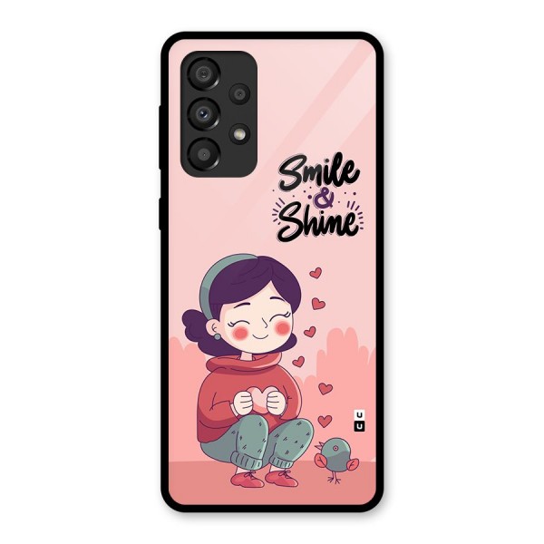Smile And Shine Glass Back Case for Galaxy A33 5G