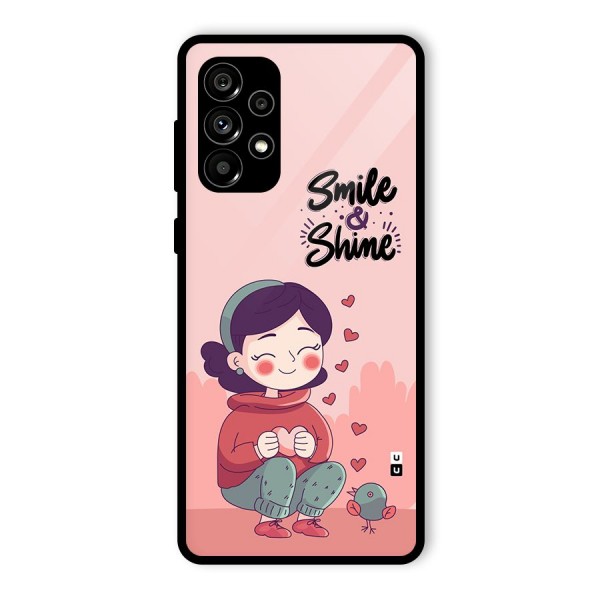 Smile And Shine Glass Back Case for Galaxy A73 5G