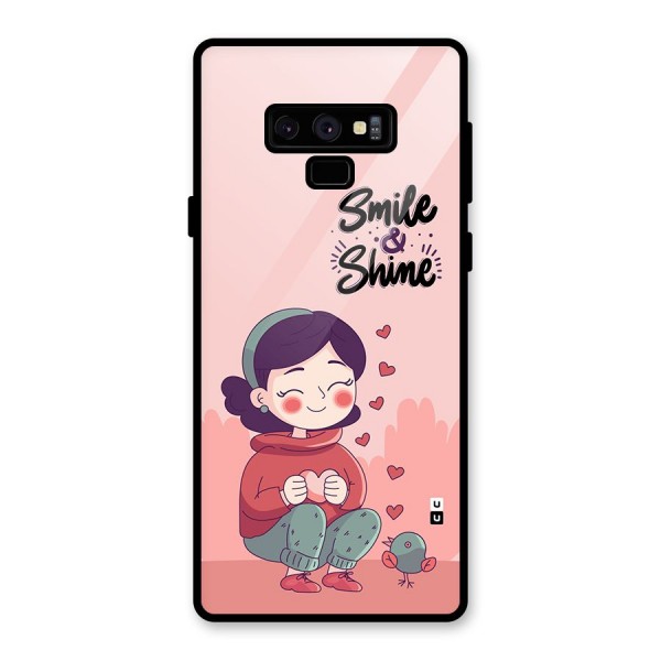 Smile And Shine Glass Back Case for Galaxy Note 9