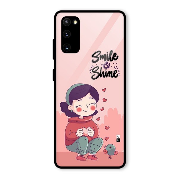 Smile And Shine Glass Back Case for Galaxy S20 FE 5G