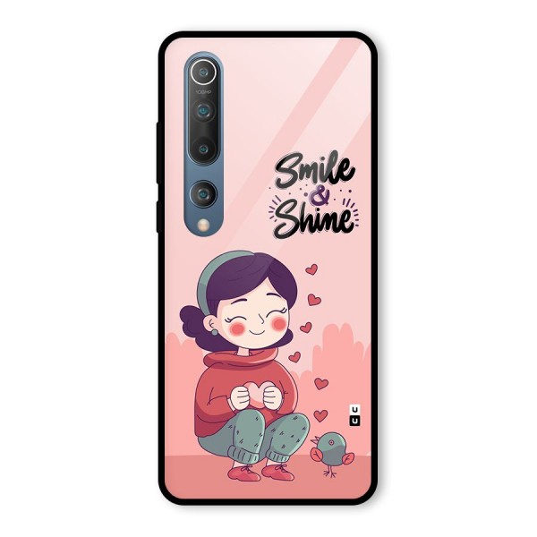 Smile And Shine Glass Back Case for Mi 10