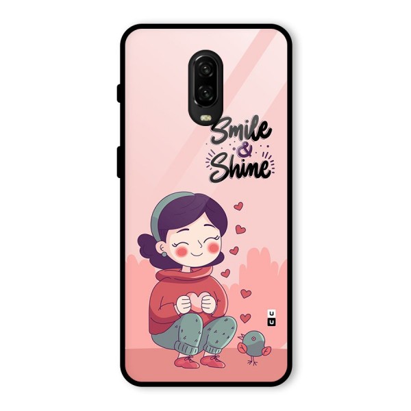 Smile And Shine Glass Back Case for OnePlus 6T