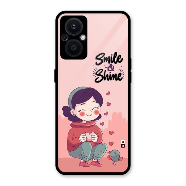 Smile And Shine Glass Back Case for Oppo F21s Pro 5G