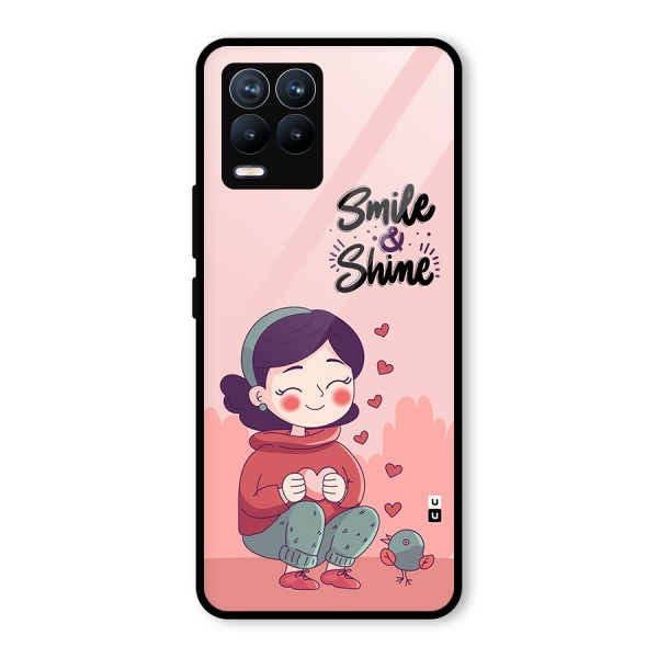 Smile And Shine Glass Back Case for Realme 8 Pro