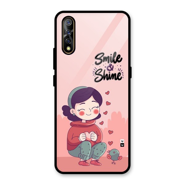 Smile And Shine Glass Back Case for Vivo S1